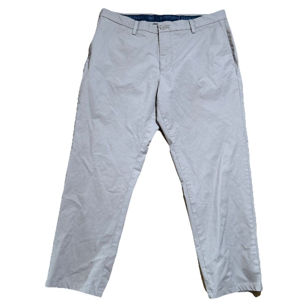 Vineyard Vines On The Go‎ Performance Pants Men’s 36x30 Beige Chino Golf Pants